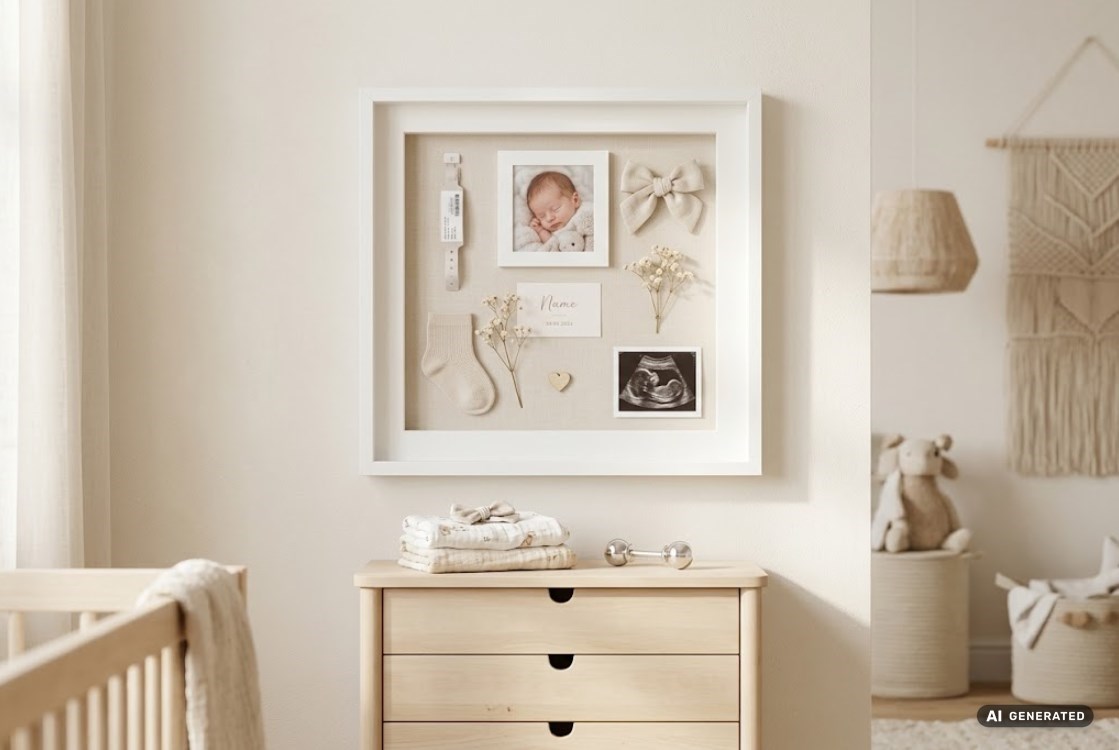 BD Art ramka 3D Box 50x50 cm biała – głęboka ramka przestrzenna